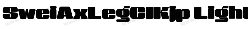 SweiAxLegCIKjp Light字体转换